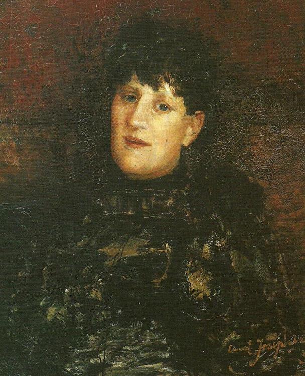 Ernst Josephson portrattan av olga gjorkegren-fahraeus. oil painting image